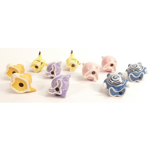 315 - Two sets of Wade Pokemon figures, made in 2001 for the Nintendo Pokemon game. They are Polywhirl, Ps... 