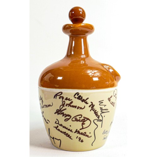 316 - Wade Stoneware flagon signed, height 20cm. These items were removed from the archives of the Wade fa... 