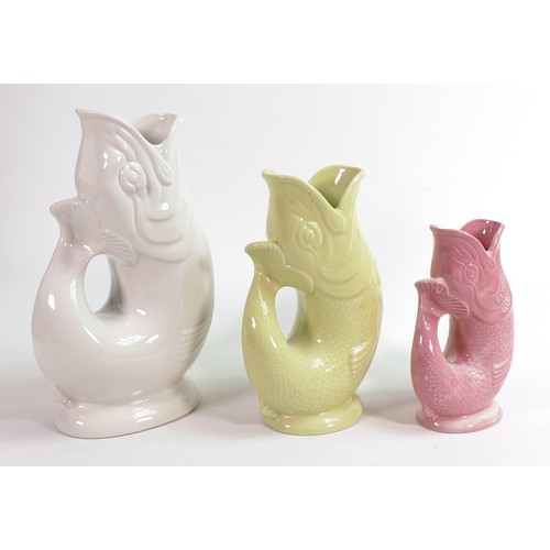 333 - Wade Gluggle jugs, tallest 27cm. These were removed from the archives of the Wade factory and are po... 