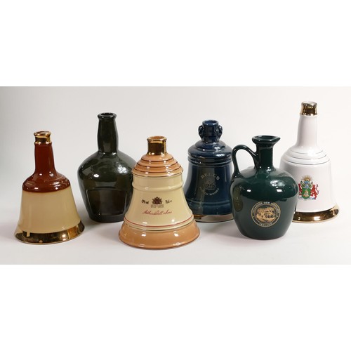 339 - Wade Whisky & Rum themed ceramic decanters including Bells, Tullamore Dew & Royal Salute Whisky etc.... 