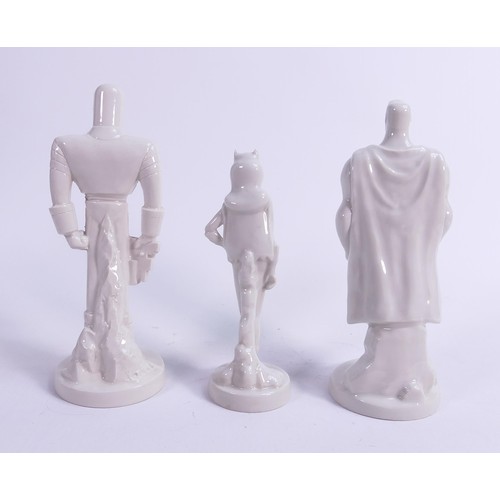 353 - Wade Prototype DC Comics figures Superman, Catwoman & Mr Freeze,  height of tallest 18cm.  These wer... 