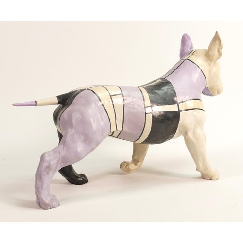 357 - North Light large resin figure of an English Bull Terrier, height 21.5cm. This was removed from the ... 