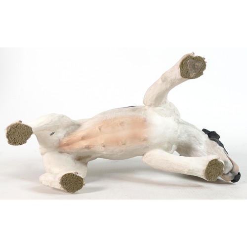 381 - North Light large resin figure of a Jack Russell terrier, height 17cm. This was removed from the arc... 