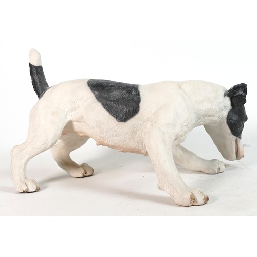 381 - North Light large resin figure of a Jack Russell terrier, height 17cm. This was removed from the arc... 