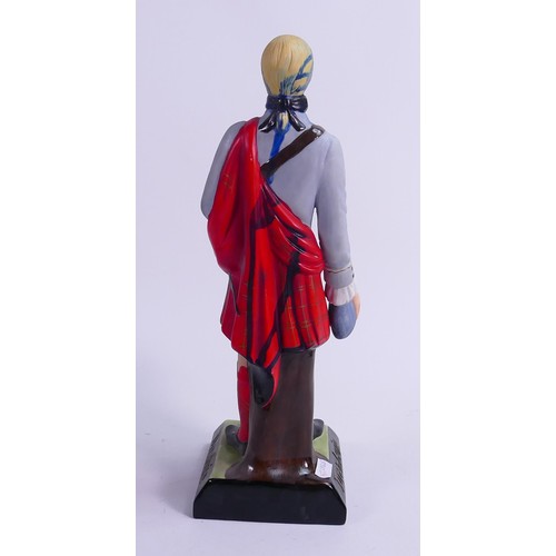 403 - Wade unmarked Drambuie Bonny Prince Charlie figure, paint splash to face, height  35cm. This was rem... 