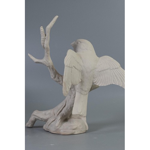 441 - Wade bisque figure of a Finch on a branch, height 20cm. This was removed from the archives of the Wa... 