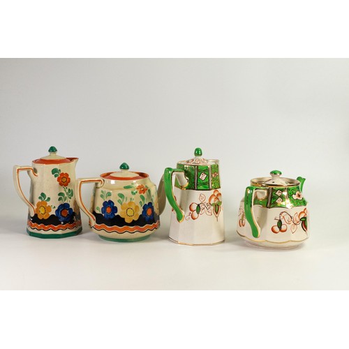 458 - Two lots of matching Wade tea and coffee pots (4)