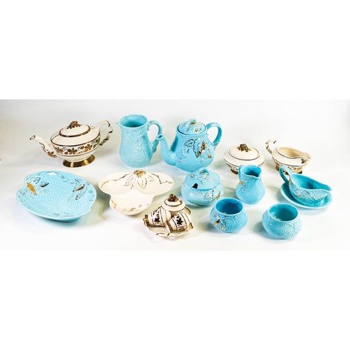 468 - Two Wade part tea sets to include - one Turquoise and gilt and one in cream and gilt.