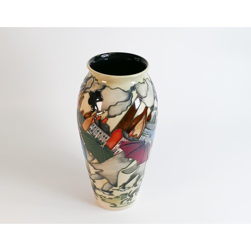 514 - Moorcroft Potteries in Recession vase. Limited edition 123/150 and signed by designer Kerry Goodwin.... 