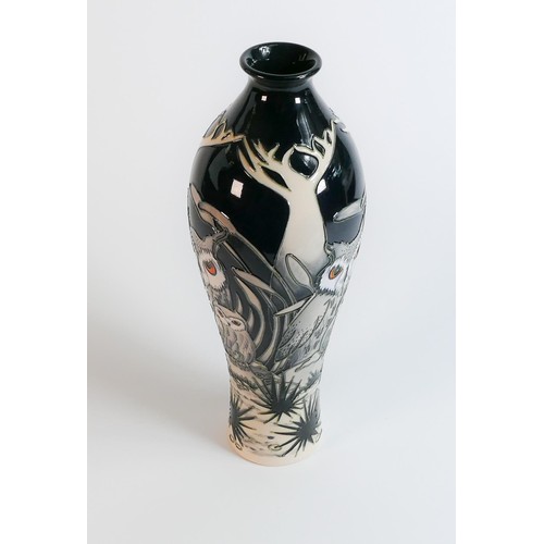 520 - Moorcroft boxed numbered edition vase Father & Son dated 2011, height 31cm