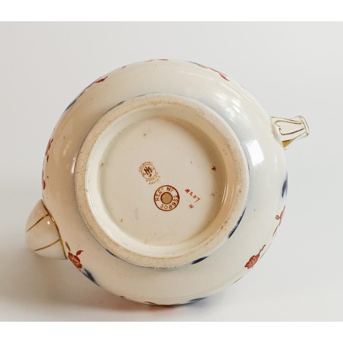 531 - Moorcroft / Macintyre Aurelian ware tea pot (a/f), height 17cm, chip to spout.