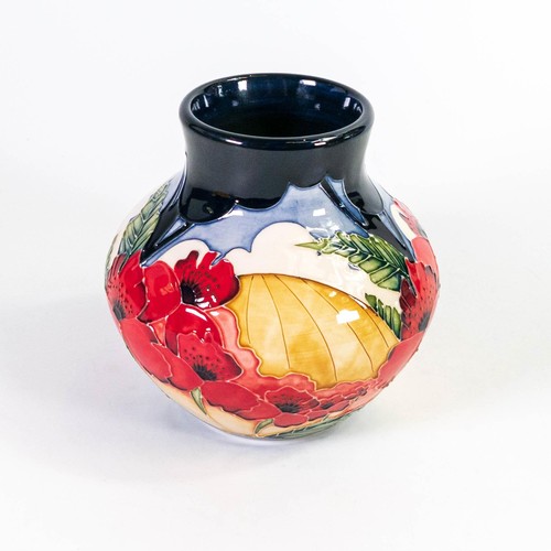 537 - Moorcroft Forever England vase. Designed by Vicky Lovatt, height 13cm