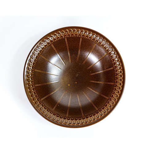 657 - Wedgwood Sierra brown mid century studio bowl. Diameter 29cm