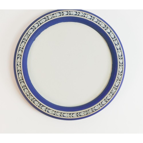 671 - Wedgwood dip blue cheese dish & cover, diameter of plate 23.5cm, height 12cm