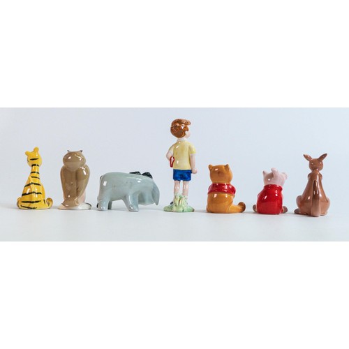 710 - Beswick Winnie the Pooh series comprising of - Christopher Robin, Tigger, Winnie the Pooh, Kanga, Pi... 