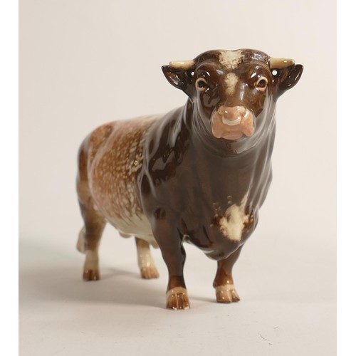 713 - Beswick Dairy Shorthorn Bull 1504(a/f - tiny chip to front foot)