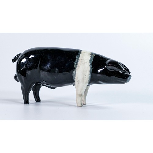 715 - Beswick Saddleback belted Boar 1512