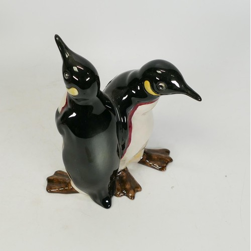 723 - Beswick pair of courting penguins 1015, crazing.