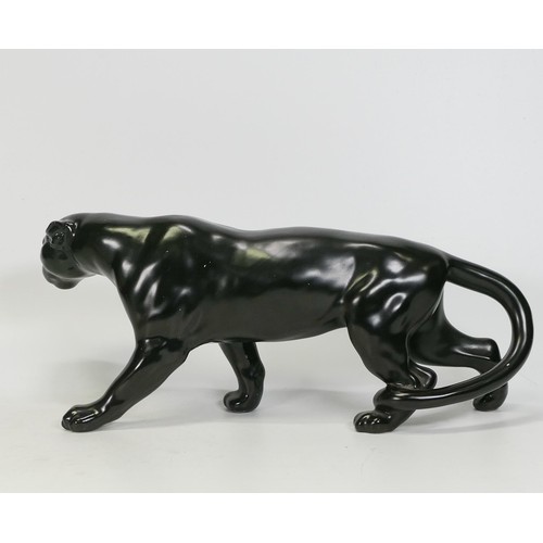 731 - Beswick black satin leopard 1082