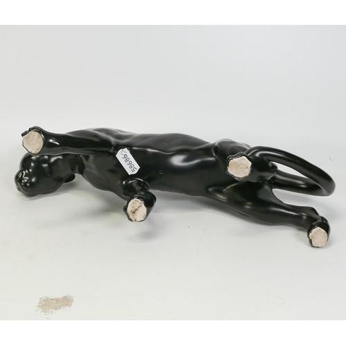 731 - Beswick black satin leopard 1082