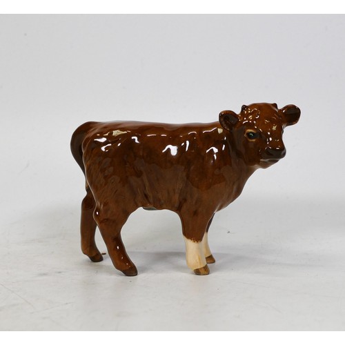 741 - Beswick Limousin calf 1827E, BCC backstamp 1998, boxed