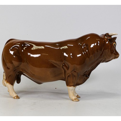 743 - Beswick Limousin bull 2463B BCC 1998 piece, boxed.