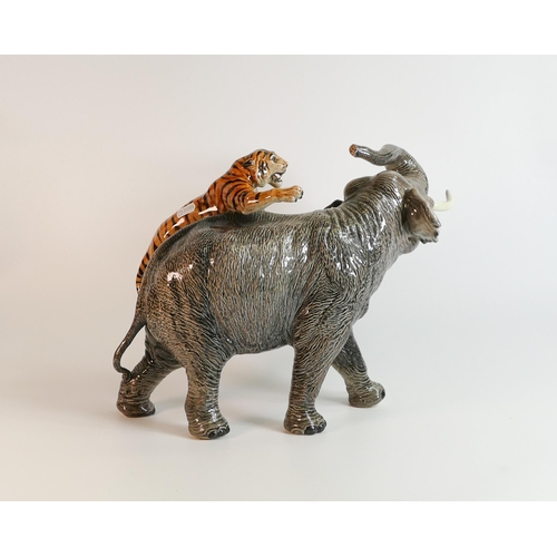 758 - Beswick elephant and tiger 1720