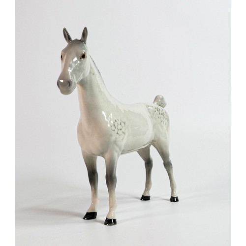 789 - Beswick grey gloss hackney Horse 1361, ear restored.