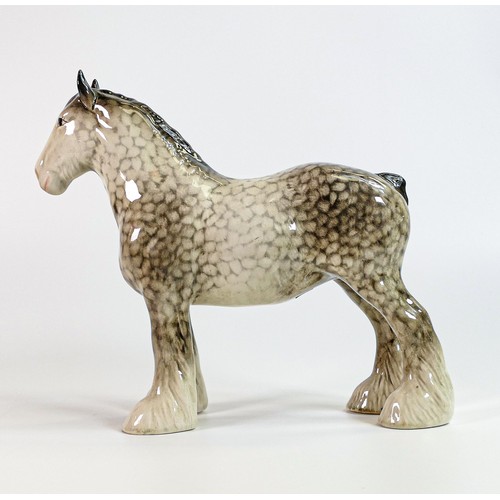 794 - Beswick Rocking Horse grey Shire horse 818