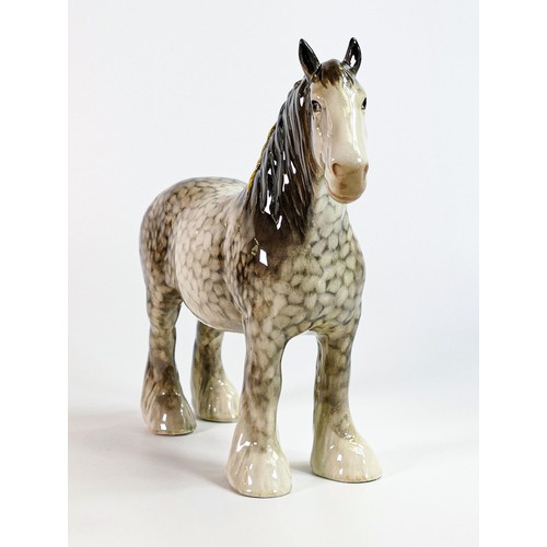 794 - Beswick Rocking Horse grey Shire horse 818