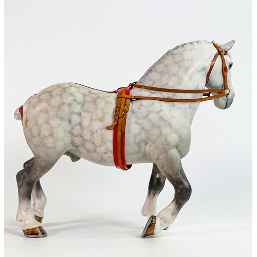 797 - Beswick Percheron shire horse 2464, excess glue on body