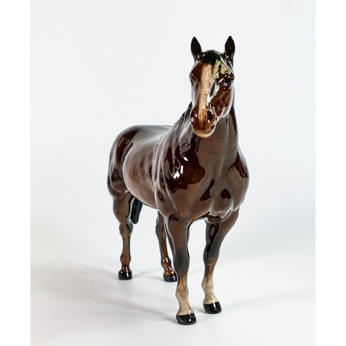 809 - Beswick Quarter horse 2186, brown gloss