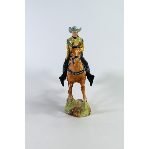 843 - Beswick Cowboy on galloping Palomino horse 1377