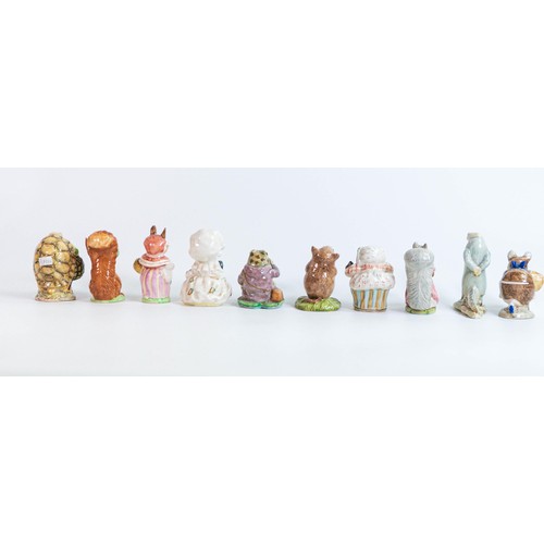 877 - Beswick Beatrix Potter figures to include Sir Isaac Newton, Lady Mouse, Mr Alderman Ptolemy, Squirre... 