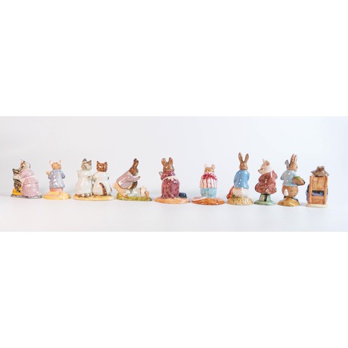 879 - Beswick and Royal Albert Beatrix Potter figures of Tabitha Twitchet, Mittens and
Moppet, Johnny Town... 