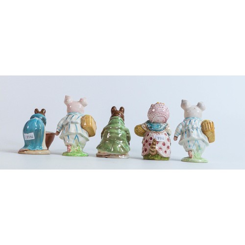 883 - Five Beswick Beatrix Potter figures to include Samuel Whiskers, 2 of Little Pig Robinson, Cousin Rib... 