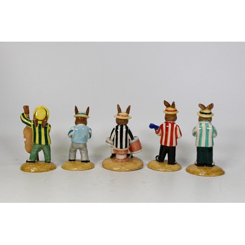 897 - Royal Doulton Bunnykins figures from the Jazz Band Collection - Clarinet Player DB184, Double Bass P... 