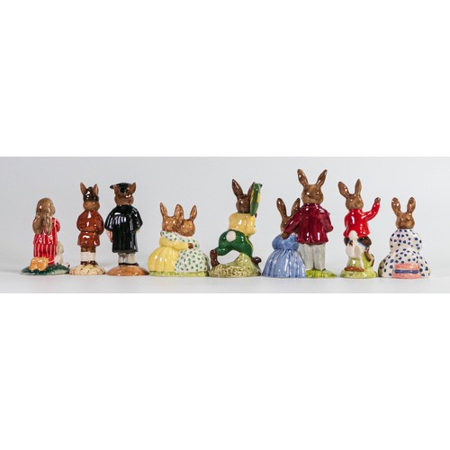 919 - Royal Doulton Bunnykins figures consisting of Susan, William, Mother, Father and Victoria, Australia... 