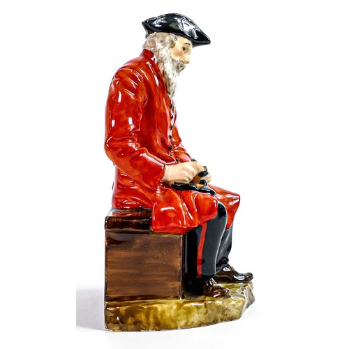 941 - Royal Doulton early figure Chelsea Pensioner HN689, impressed date for 1927.