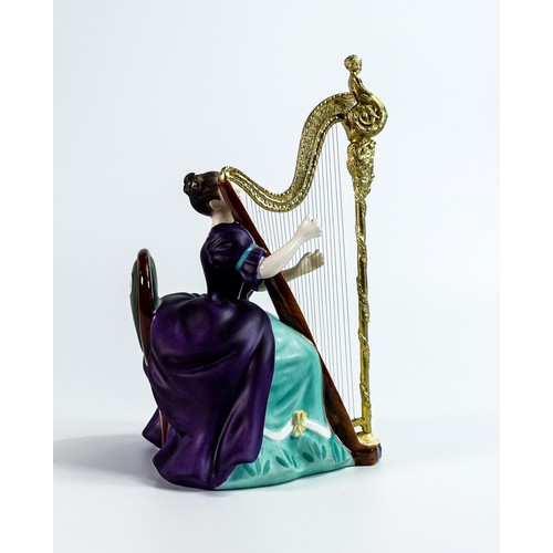 955 - Royal Doulton limited edition figurine Harp HN2482 from the Lady Musicians series. With certificate