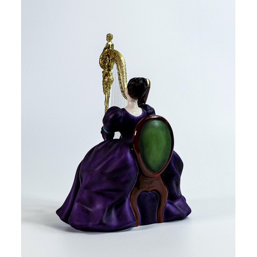 955 - Royal Doulton limited edition figurine Harp HN2482 from the Lady Musicians series. With certificate