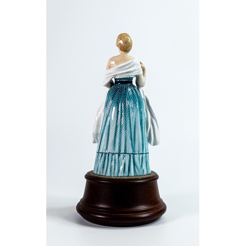 958 - Royal Doulton prestige figure Lady Diana Spencer HN2885, limited edition with wooden plinth, boxed a... 