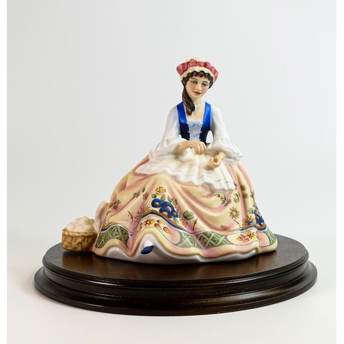 967 - Royal Doulton figure Spinning HN2390 from the Gentle Arts collection, limited edition with spinning ... 