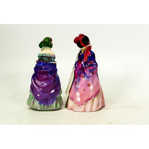 997 - Royal Doulton early small figures Victorian Lady M2 & Paisley Shawl M4 (2)