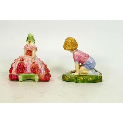 1001 - Royal Doulton early small figures Chloe M9 & Robin M38 (2)