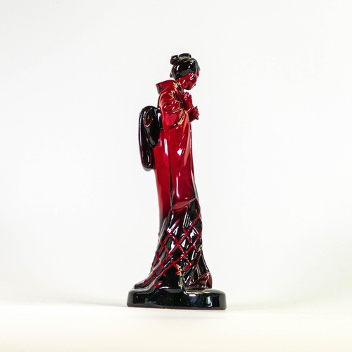 1054 - Royal Doulton Flambe Geisha, height 24cm