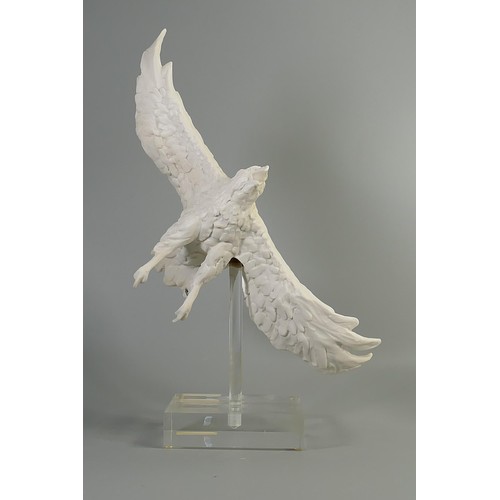 1081 - Royal Doulton Parian figure of an Eagle in Flight with stand, limited edition from the Art is Life s... 