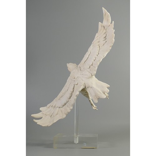 1081 - Royal Doulton Parian figure of an Eagle in Flight with stand, limited edition from the Art is Life s... 