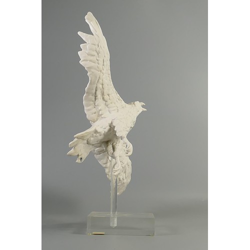 1081 - Royal Doulton Parian figure of an Eagle in Flight with stand, limited edition from the Art is Life s... 