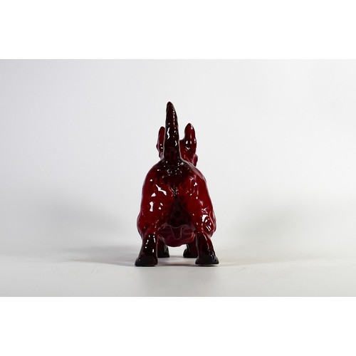 1085 - Royal Doulton rare Flambe large model of a Champion Scottish terrier Albourne Arthur, h.18